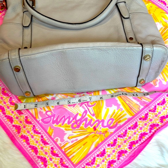 Michael Kors tote crossbody in bone gold bag satchel authentic - Picture 4 of 14